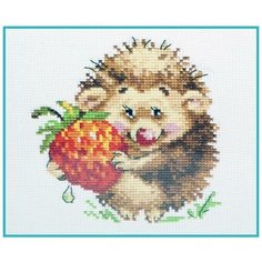 Набор для вышивания Алиса "Ежик с клубникой", 11x12см (вышивка крестом)