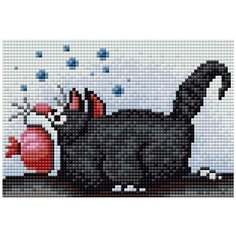 Алмазная мозаика "Вышиваем бисером" Магнит 19х13см