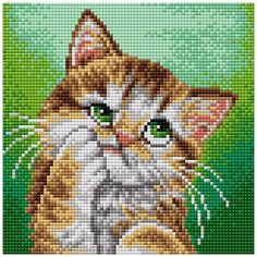 Алмазная мозаика "Вышиваем бисером" Магнит 20х20см