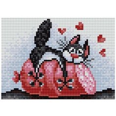 Алмазная мозаика "Вышиваем бисером" Магнит 19х13см