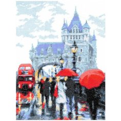 Набор для вышивания крестиком Палитра " Дождь", 20x26см