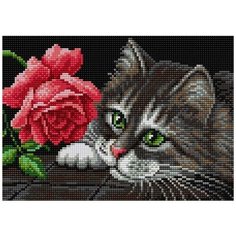 Алмазная мозаика "Вышиваем бисером" Магнит 28,5х20см