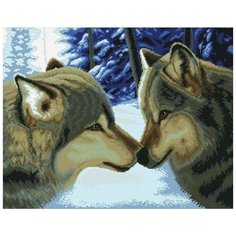 Набор для вышивания Белоснежка "Два волка", 60x47см