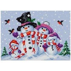 Алмазная мозаика "Вышиваем бисером" Магнит 28,5х20см