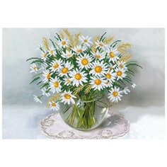 Набор для вышивания бисером Магия канвы Нежные ромашки, 39x27см (бисер в комплект не входит!)