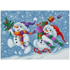 Алмазная мозаика "Вышиваем бисером" Магнит 28,5х20см