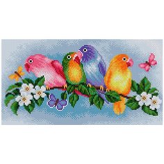 Алмазная мозаика "Вышиваем бисером" Набор "Попугай"40х21см