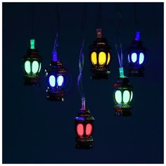 Эра / ENIN-3F / Гирлянда / Нить Фонарики 3м, мультиколор 8 режимов, 20 LED, IP20 220V ERA