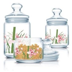 Набор банок RED ORCHIS из 3 пр. Q0289 Luminarc
