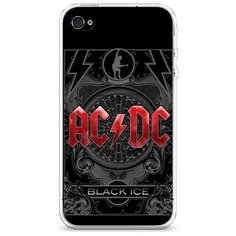 Силиконовый чехол "Альбом Black Ice" на Apple iPhone 4/4S / Айфон 4/4S Case Place