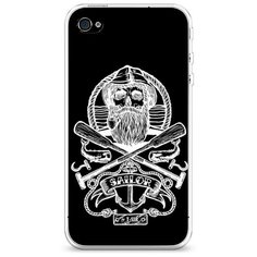 Силиконовый чехол "Тату моряк" на Apple iPhone 4/4S / Айфон 4/4S Case Place