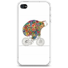 Силиконовый чехол "Хобби велосипед 8" на Apple iPhone 4/4S / Айфон 4/4S Case Place