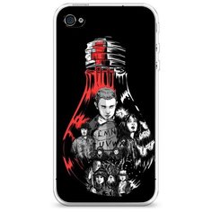Силиконовый чехол "Черная лампочка" на Apple iPhone 4/4S / Айфон 4/4S Case Place