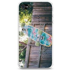 Силиконовый чехол "Хобби скейт 3" на Apple iPhone 4/4S / Айфон 4/4S Case Place