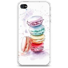 Силиконовый чехол "Пирамидка макарони 2" на Apple iPhone 4/4S / Айфон 4/4S Case Place