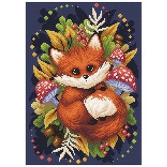 Алмазная мозаика Brilliart "Осенняя Лисица", 27x38см