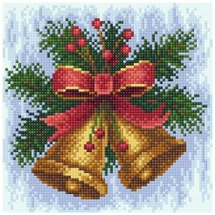 Алмазная мозаика Brilliart "Новогодняя мелодия", 20x20см