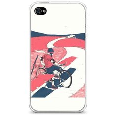 Силиконовый чехол "Хобби велосипед 4" на Apple iPhone 4/4S / Айфон 4/4S Case Place