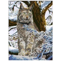 Набор для вышивания бисером Паутинка "Рысь", 28x38см