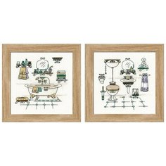 Набор для вышивания Риолис "Интерьер ванной комнаты",15x15см
