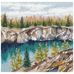 Набор для вышивания (крестом) Овен Мраморный каньон Рускеала, 20x20см
