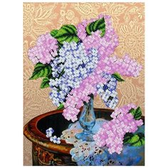 Набор для вышивания бисером Магия канвы "Букетик сирени", 29,5x39см