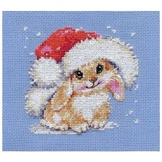 Набор для вышивания Алиса "Зимний зайка", 12x12см (вышивка крестом)