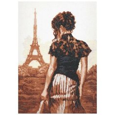 Набор для вышивания крестиком Палитра "Прогулка по Парижу", 26x36см
