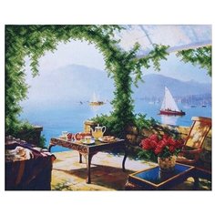Набор для вышивания бисером Магия канвы "Крымская веранда", 37,5x31см