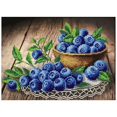 Набор для вышивания бисером Паутинка "Ягодка Черничка", 28x20см