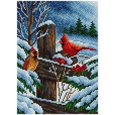 Алмазная мозаика "Вышиваем бисером" Магнит 20х28,5см