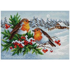 Алмазная мозаика "Вышиваем бисером" Магнит 28,5х20см