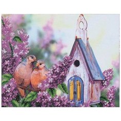 Набор для вышивания бисером Магия канвы "Дикие голуби", 27,5x25см