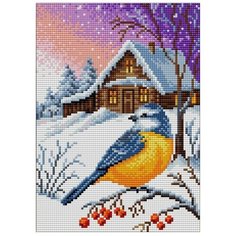 Алмазная мозаика "Вышиваем бисером" Магнит 20х28см