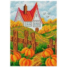 Алмазная мозаика "Вышиваем бисером" Магнит 20х28,5см