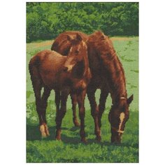 Набор для вышивания крестиком Палитра "На лугу", 28x39см