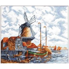 Набор для вышивания крестиком Палитра "Голландский пейзаж", 28x24см