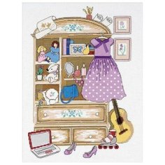 Набор для вышивания Риолис "Шкафчик для девочки", 30x40см