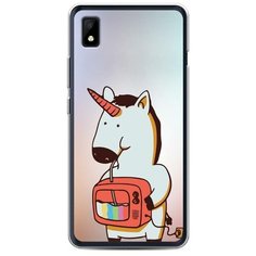Силиконовый чехол "Единорог и телевизор" на ZTE ZTE Blade L210 / ЗТЕ Блейд L210 Case Place