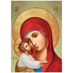 Алмазная мозаика Гранни «Икона Владимирская Богородица» (полная выкладка, 38х27 см, квадратные стразы)