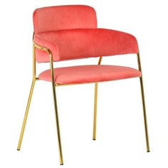Стул Napoli коралловый с золотыми ножками Bradex Home
