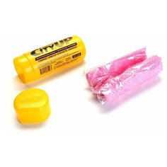 Салфетка для сушки авто CityUp замша искус розовая в тубе 40х32см СА-226 перворированная