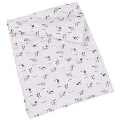 Amarobaby Пододеяльник на молнии Exclusive Original Собачки 147 х 112 см белый