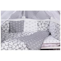 Amarobaby бортик Silver серый