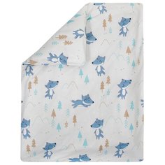 Amarobaby пододеяльник на молнии В лесу (бязь) 147х112 см серый