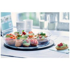 Чаша с крышкой, Миска с крышкой, Сервировочная емкость с крышкой, Салатник Tupperware "Кристалл" (2 л)
