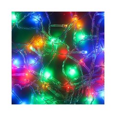 Гирлянда электрическая вьюн 9м, 100 LED, мультицвет, 8 реж, прозр. провод, 220В сноу БУМ Сноубум