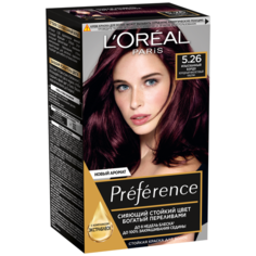 LOreal Paris Preference стойкая краска для волос, 5.26 изысканный бордо