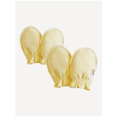 Царапки Be Happy Наша мама, желтый, размер 0-6 мес