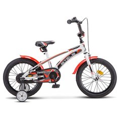 Детский велосипед STELS Arrow 16 V020 (2021) белый/красный 9.5" (требует финальной сборки)
